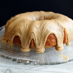The Best Zucchini Bundt Cake with Caramel Frosting